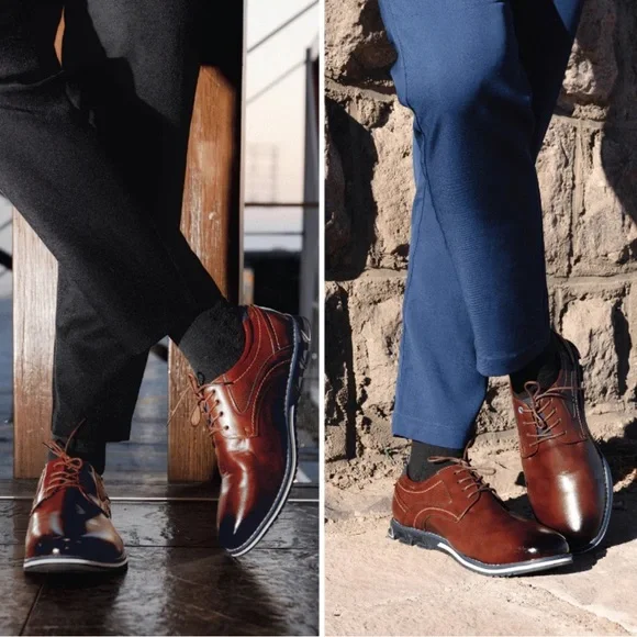 Gatsby Oxford Lisse All-Day Comfort Dress Shoe Brown Size 11 #2000 - Picture 4 of 10